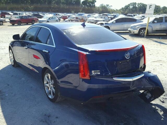 1G6AB5RA4E0101026 - 2014 CADILLAC ATS LUXURY BLUE photo 3