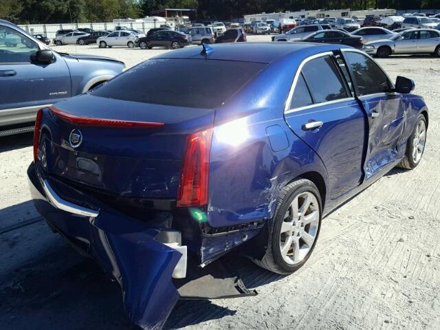 1G6AB5RA4E0101026 - 2014 CADILLAC ATS LUXURY BLUE photo 4