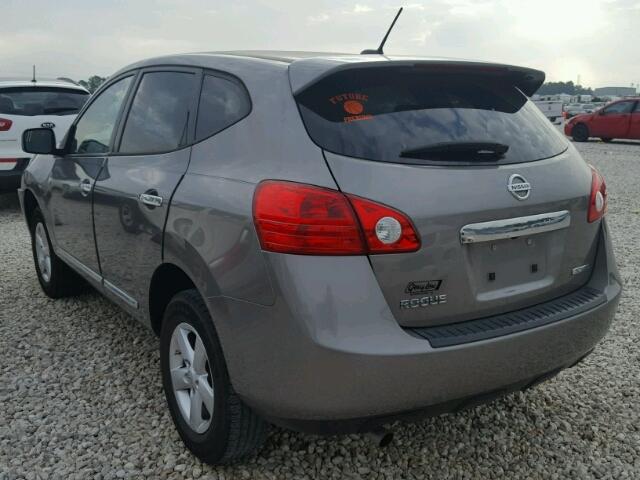 JN8AS5MT3DW520569 - 2013 NISSAN ROGUE S GRAY photo 3