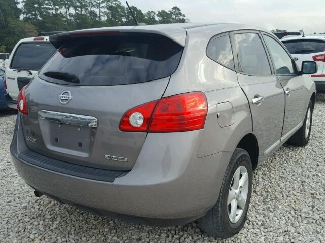 JN8AS5MT3DW520569 - 2013 NISSAN ROGUE S GRAY photo 4