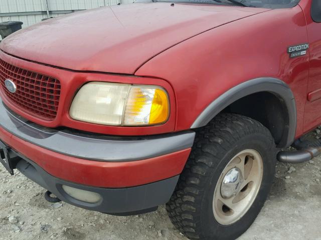 1FMPU18L0XLC36773 - 1999 FORD EXPEDITION RED photo 9