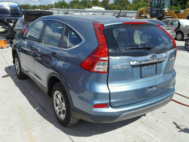 2HKRM4H32FH642894 - 2015 HONDA CR-V BLUE photo 3