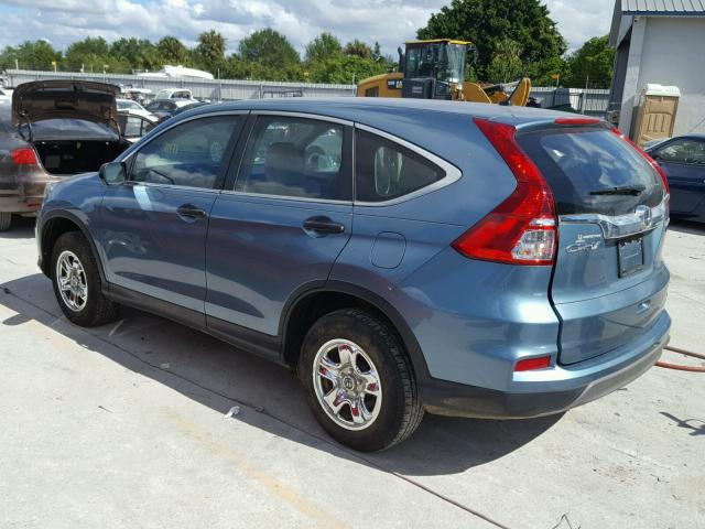 2HKRM4H32FH642894 - 2015 HONDA CR-V BLUE photo 9