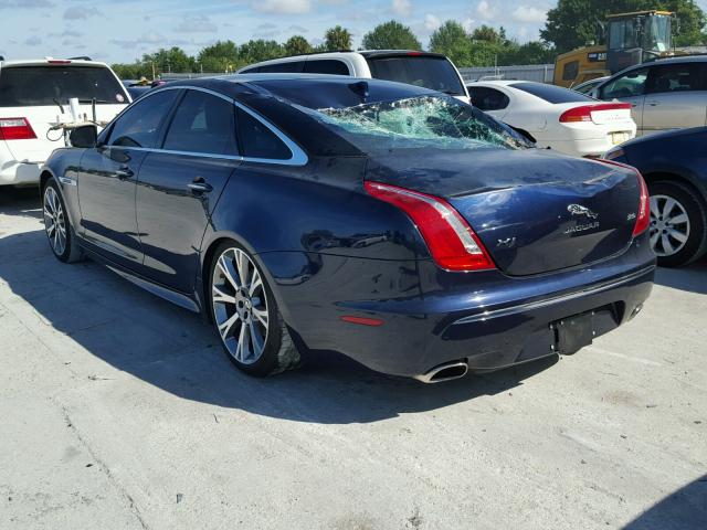 SAJWA1CZ9F8V85003 - 2015 JAGUAR XJ BLUE photo 3