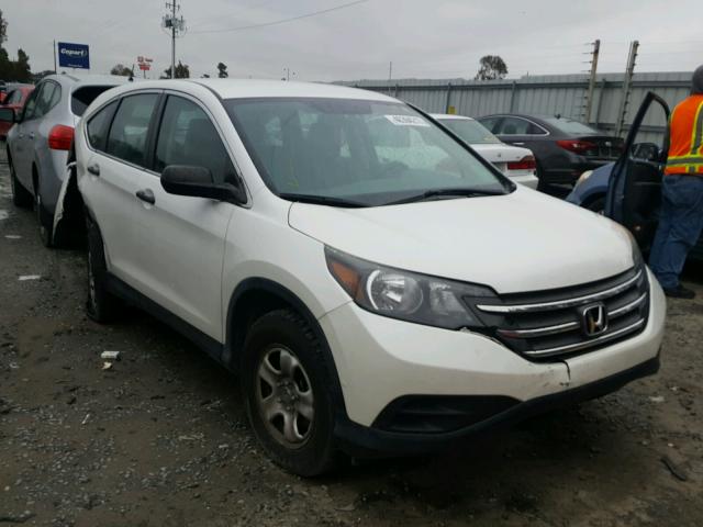 5J6RM3H36EL016652 - 2014 HONDA CR-V LX WHITE photo 1