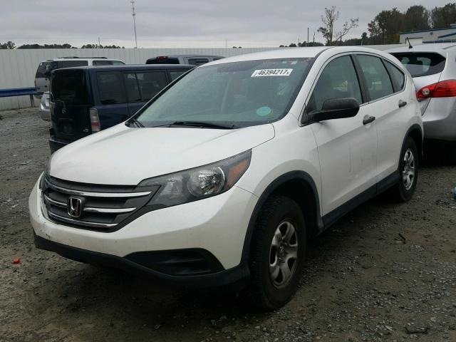 5J6RM3H36EL016652 - 2014 HONDA CR-V LX WHITE photo 2