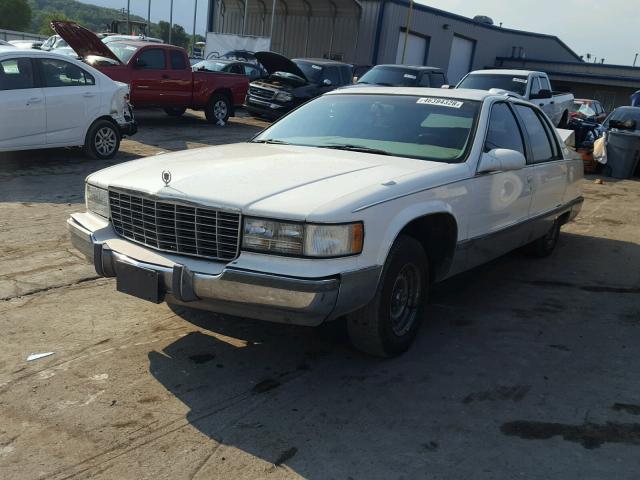 1G6DW52P1TR714004 - 1996 CADILLAC FLEETWOOD WHITE photo 2