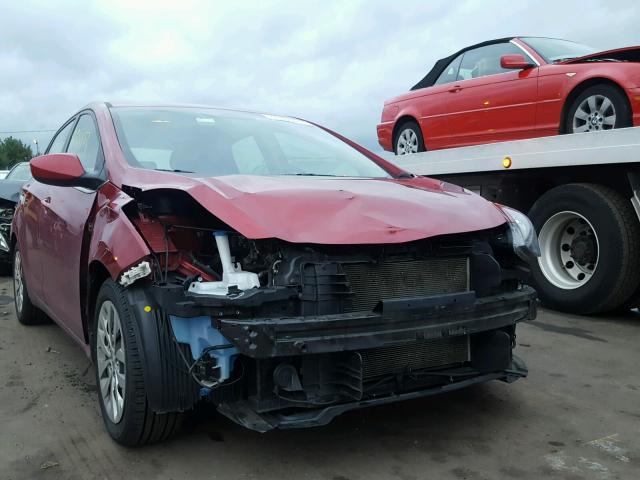 KMHD35LH3GU315641 - 2016 HYUNDAI ELANTRA GT RED photo 9