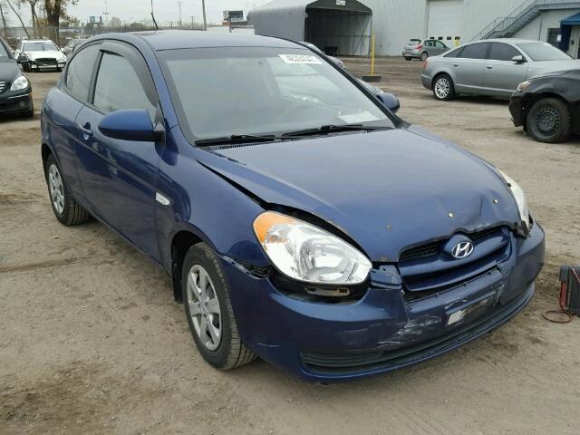 KMHCN35C19U136285 - 2009 HYUNDAI ACCENT SE BLUE photo 1