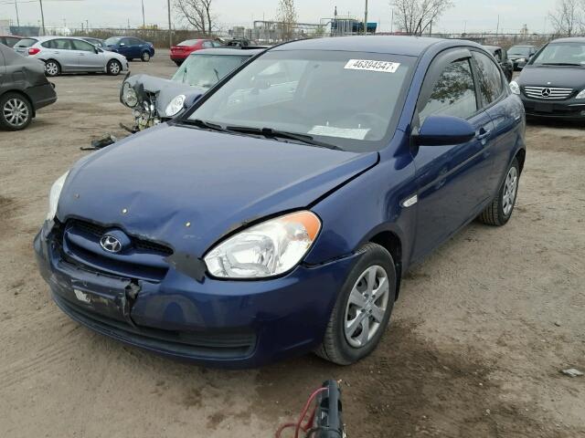 KMHCN35C19U136285 - 2009 HYUNDAI ACCENT SE BLUE photo 2