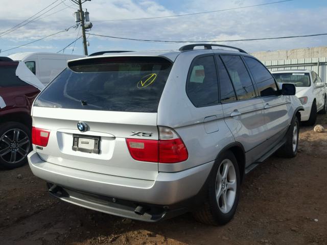 WBAFA53571LM84628 - 2001 BMW X5 3.0I SILVER photo 4