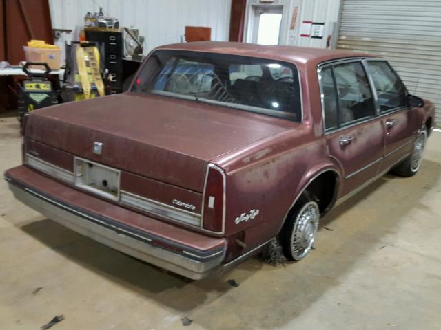 1G3CW6933F1308603 - 1985 OLDSMOBILE 98 REGENCY BURGUNDY photo 4