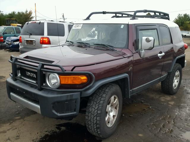 JTEBU11F670070260 - 2007 TOYOTA FJ CRUISER MAROON photo 2