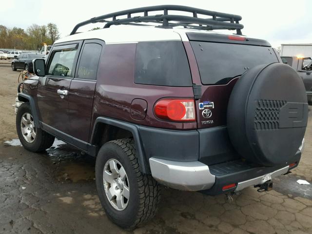 JTEBU11F670070260 - 2007 TOYOTA FJ CRUISER MAROON photo 3