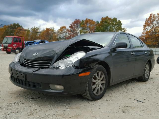 JTHBF30G130122827 - 2003 LEXUS ES 300 BLACK photo 2