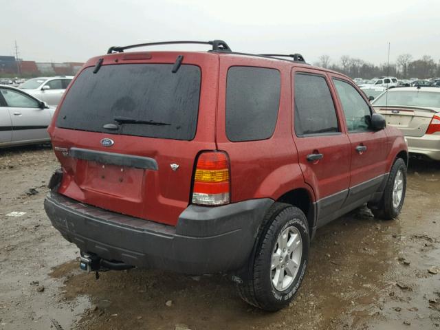 1FMYU93127KB07478 - 2007 FORD ESCAPE XLT MAROON photo 4