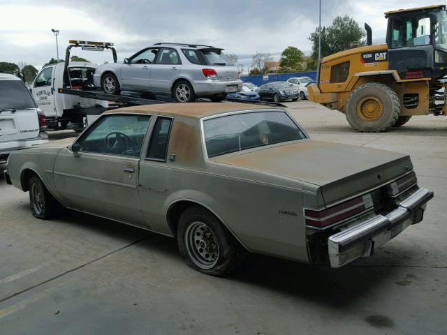 1G4GJ47A1FP229882 - 1985 BUICK REGAL GREEN photo 3