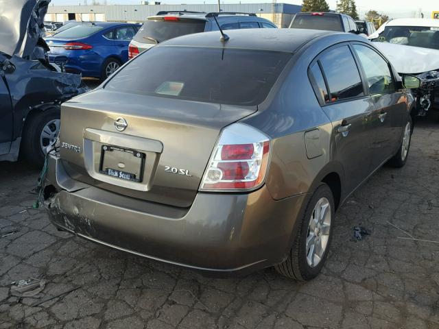 3N1AB61E97L705052 - 2007 NISSAN SENTRA GRAY photo 4