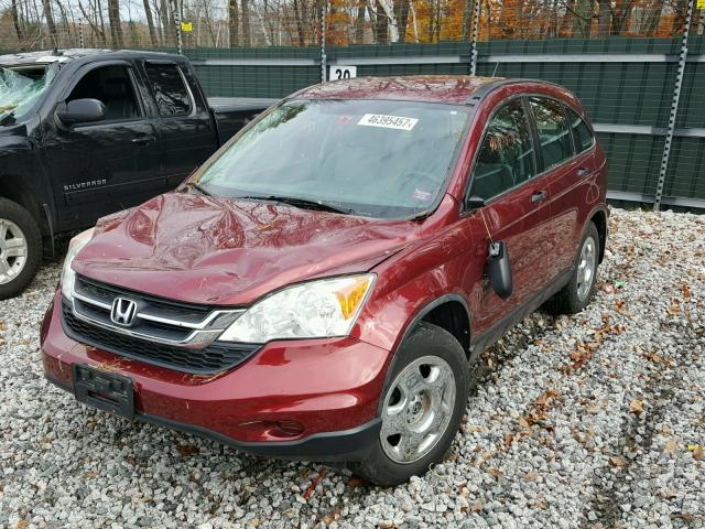 5J6RE4H33AL089880 - 2010 HONDA CR-V RED photo 2