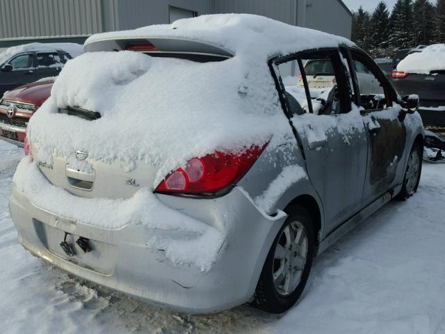 3N1BC13E08L357192 - 2008 NISSAN VERSA S SILVER photo 4