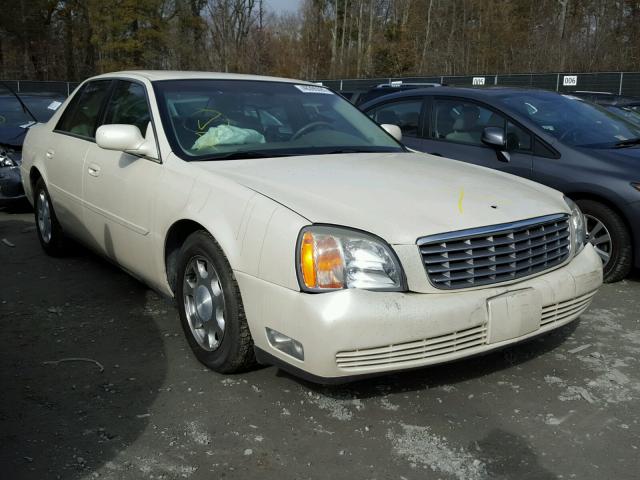 1G6KD54Y31U259055 - 2001 CADILLAC DEVILLE WHITE photo 1