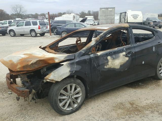 KMHDH4AEXEU057068 - 2014 HYUNDAI ELANTRA SE BURN photo 10