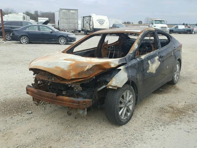 KMHDH4AEXEU057068 - 2014 HYUNDAI ELANTRA SE BURN photo 2