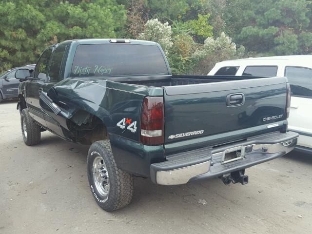 1GCHK29192E226533 - 2002 CHEVROLET SILVERADO GREEN photo 3