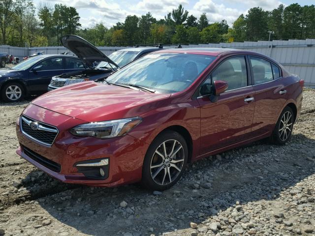 4S3GKAT65H3620500 - 2017 SUBARU IMPREZA LI RED photo 2