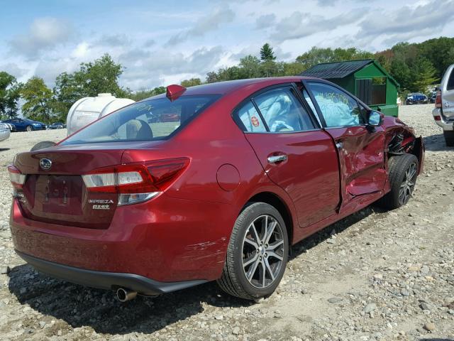 4S3GKAT65H3620500 - 2017 SUBARU IMPREZA LI RED photo 4