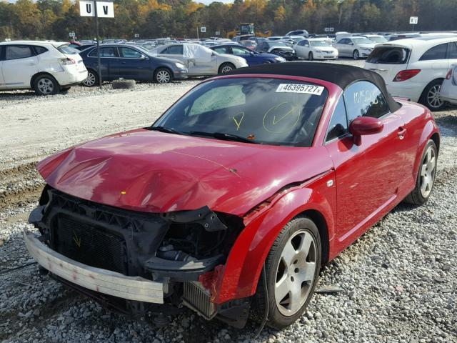 TRUUT28N311048520 - 2001 AUDI TT QUATTRO RED photo 2