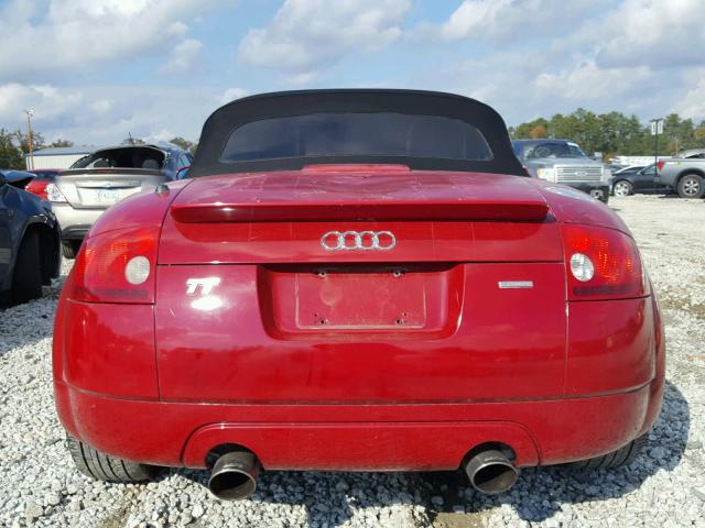 TRUUT28N311048520 - 2001 AUDI TT QUATTRO RED photo 9