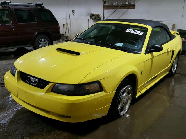 1FAFP44403F438633 - 2003 FORD MUSTANG YELLOW photo 2