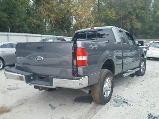 1FTPX14596NA03996 - 2006 FORD F150 GRAY photo 4