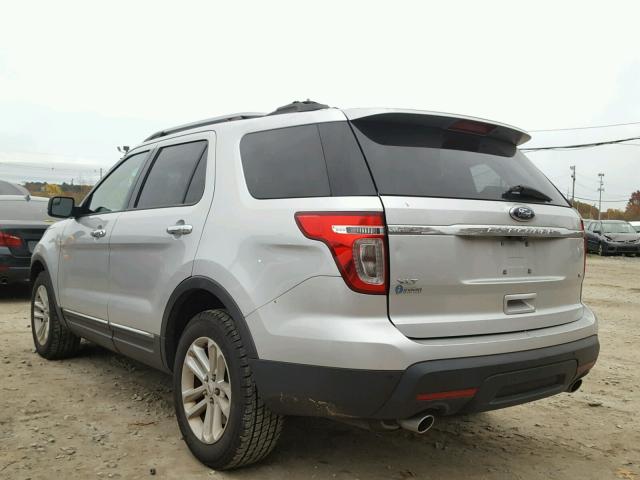 1FM5K8D85DGC06308 - 2013 FORD EXPLORER X SILVER photo 3