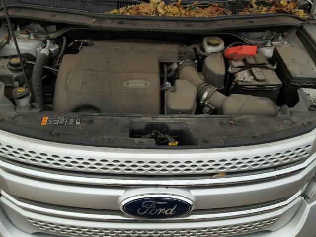 1FM5K8D85DGC06308 - 2013 FORD EXPLORER X SILVER photo 7