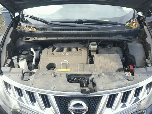 JN8AZ18WX9W209513 - 2009 NISSAN MURANO S BLACK photo 7