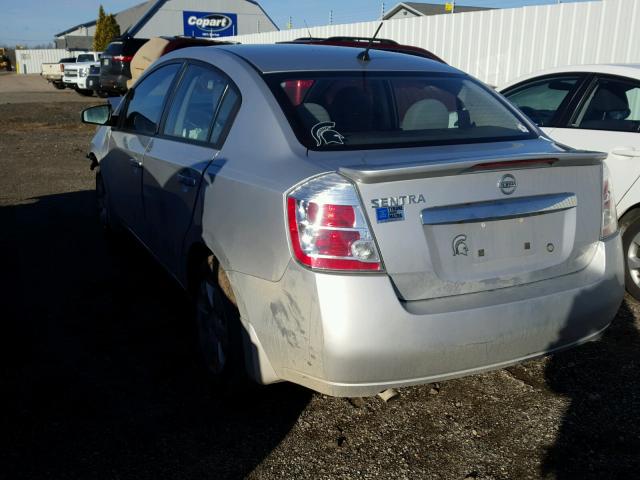 3N1AB6AP3BL679459 - 2011 NISSAN SENTRA 2.0 SILVER photo 3