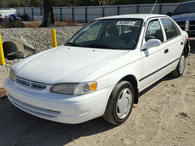 1NXBR12E7XZ258107 - 1999 TOYOTA COROLLA VE WHITE photo 2