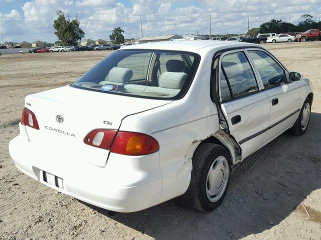 1NXBR12E7XZ258107 - 1999 TOYOTA COROLLA VE WHITE photo 4