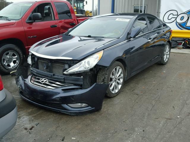 5NPEC4AC9CH455966 - 2012 HYUNDAI SONATA SE BLUE photo 2