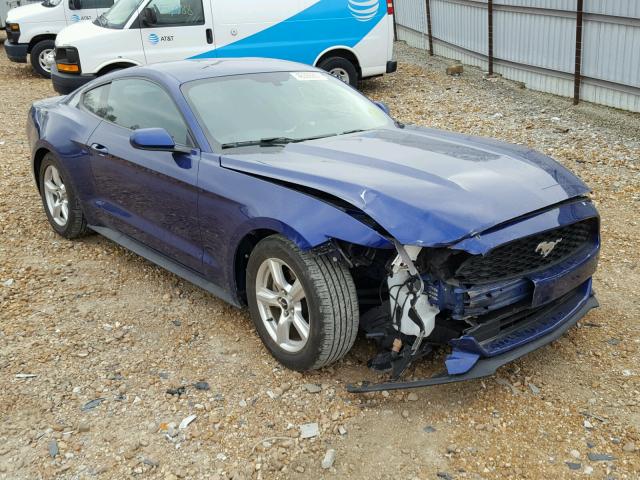 1FA6P8AMXF5350341 - 2015 FORD MUSTANG BLUE photo 1