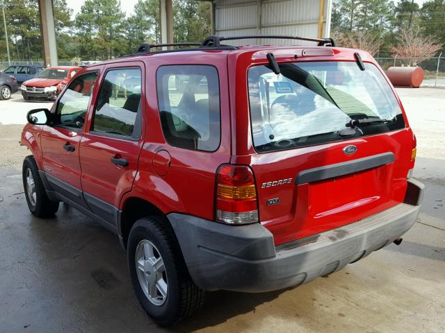 1FMYU03181KA79740 - 2001 FORD ESCAPE RED photo 3