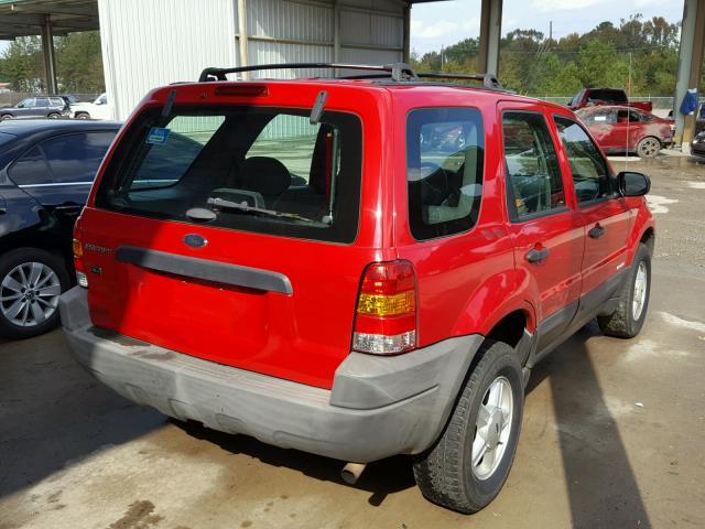 1FMYU03181KA79740 - 2001 FORD ESCAPE RED photo 4