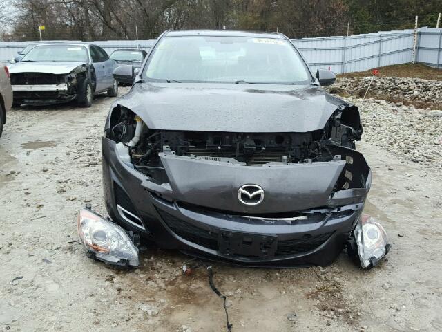 JM1BL1H52A1298133 - 2010 MAZDA 3 S GRAY photo 9