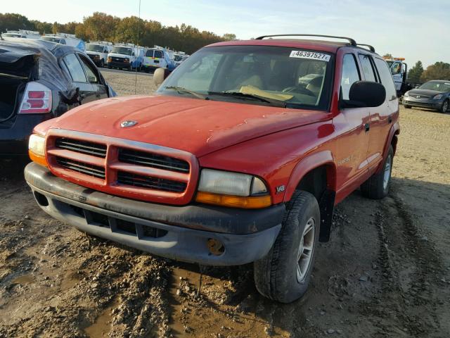 1B4HS28Y9WF113578 - 1998 DODGE DURANGO RED photo 2