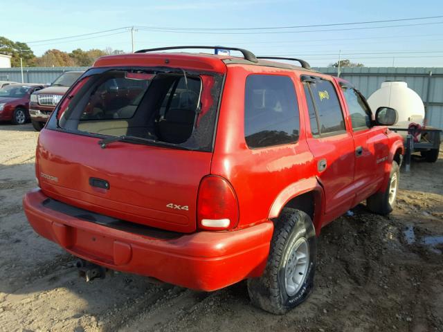 1B4HS28Y9WF113578 - 1998 DODGE DURANGO RED photo 4