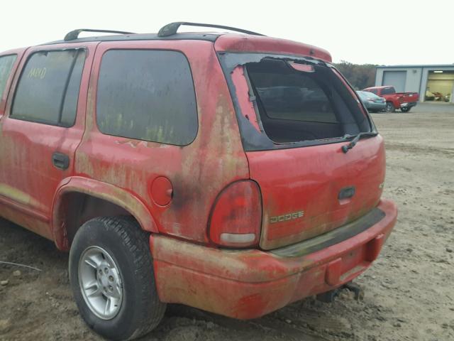 1B4HS28Y9WF113578 - 1998 DODGE DURANGO RED photo 9