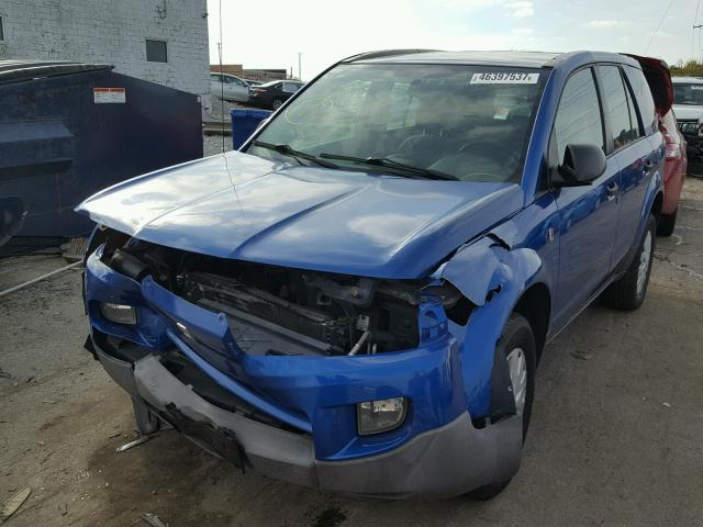 5GZCZ53B63S898754 - 2003 SATURN VUE BLUE photo 2