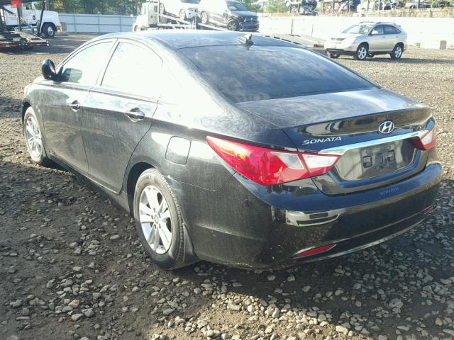 5NPEB4AC5DH744590 - 2013 HYUNDAI SONATA GLS BLACK photo 3